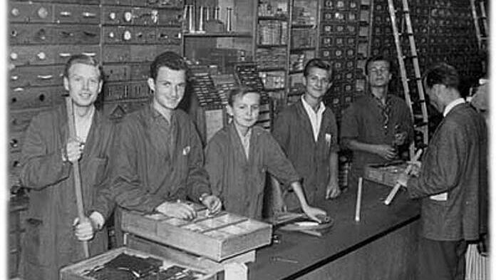 Guter Stimmung: Das junge Suckfüll-Team in den 50er Jahren. Guter Stimmung: Das junge Suckfüll-Team in den 50er Jahren.