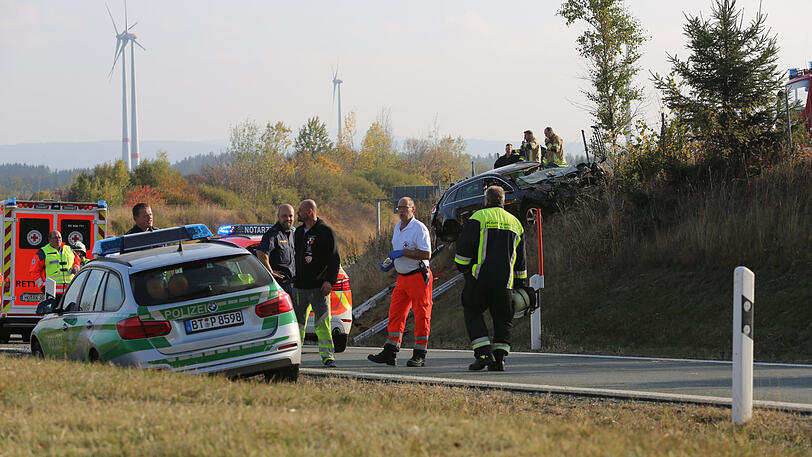 Bilder vom Unfallort an der A9.