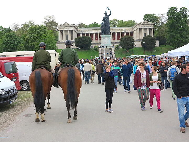 So war der Flohmarkt auf der Theresienwiese.