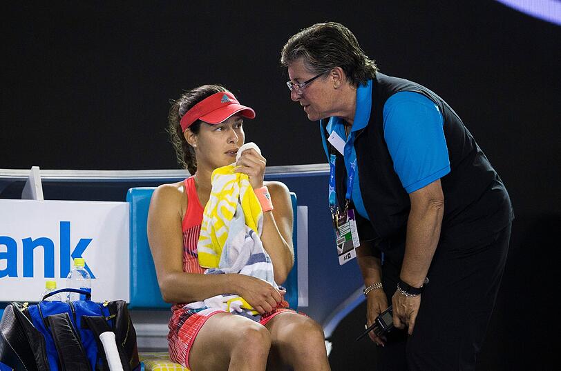 Geschockt: Ana Ivanovic.