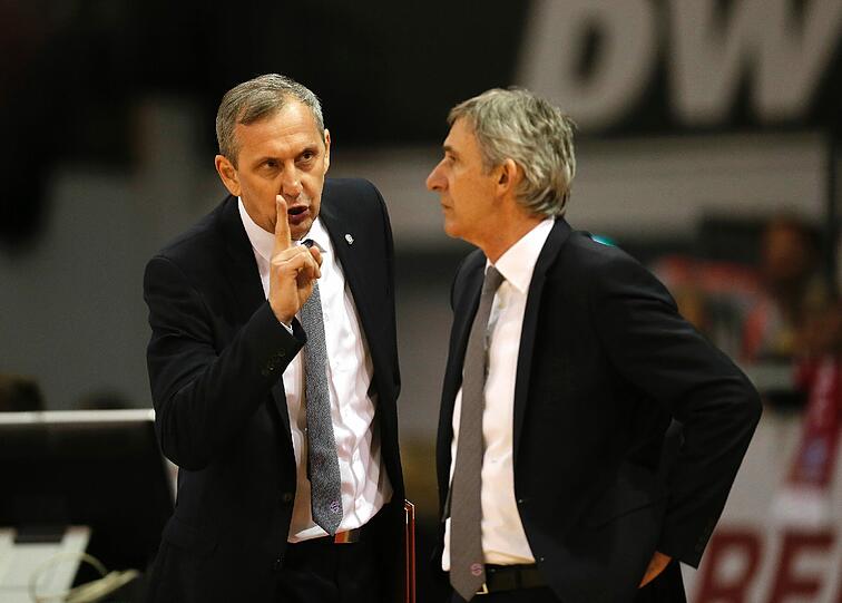 Vereint beim FC Bayern: Emir Mutapcic und Svetislav Pesic kennen sich seit 1977.