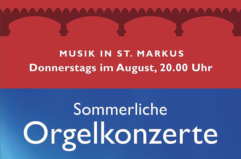 Sommerliche Orgelmusik: Ein Ausschnitt aus dem Veranstaltungs-Plakat.