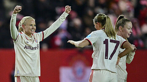 Wollen den Siegeszug in der Champions League fortsetzen: Die Frauen des FC Bayern.