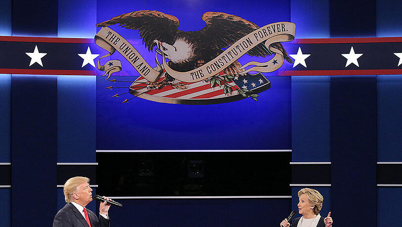 Donald Trump und Hillary Clinton: Einer von ihnen wird der nächste Präsident der USA. Donald Trump und Hillary Clinton: Einer von ihnen wird der nächste Präsident der USA.