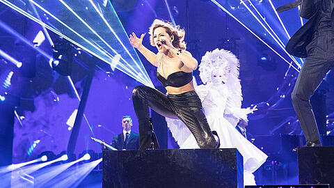Helene Fischer präsentiert in ihrer großen Show auch sexy Outfits