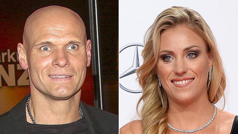 Ex-Fußballer Thorsten Legat (l) und Tennisspielerin Angelique Kerber. Ex-Fußballer Thorsten Legat (l) und Tennisspielerin Angelique Kerber.