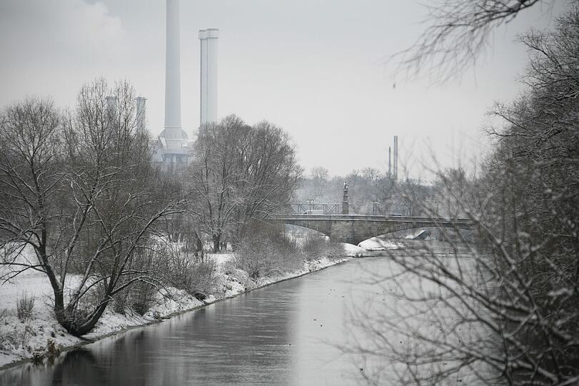 So sieht die ISar normalerweise im Winter aus