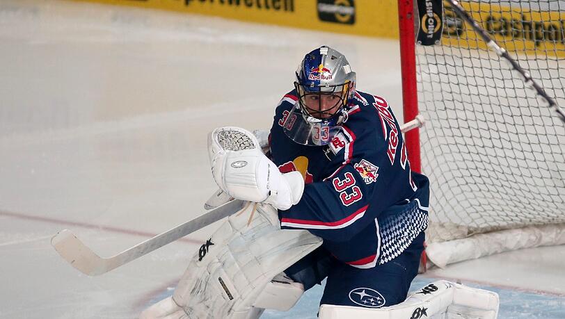 Mika Noronen, der Keeper des EHC Red Bull München.