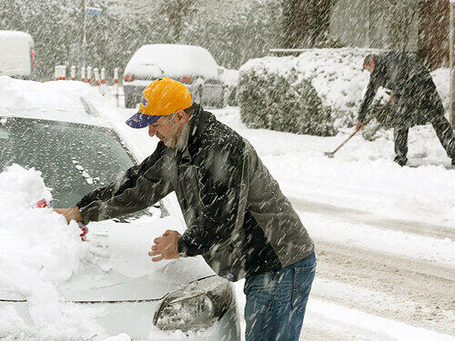 Blitzwinter in NRW: Die Bilder vom Schneechaos