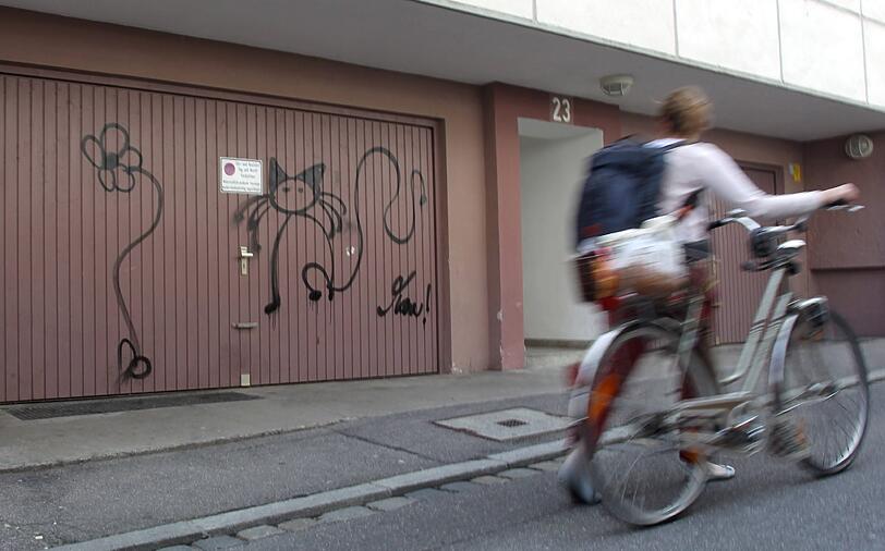 Die sogenannte Augsburg-Blume: Ein Graffiti-Künstler wurde jetzt wegen Sachbeschädigung verurteilt