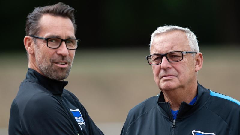 Geraten bei Hertha immer mehr unter Druck: Manager Michael Preetz (l) und Präsident Werner Gegenbauer.