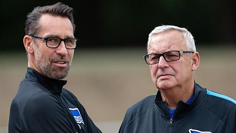 Geraten bei Hertha immer mehr unter Druck: Manager Michael Preetz (l) und Präsident Werner Gegenbauer.