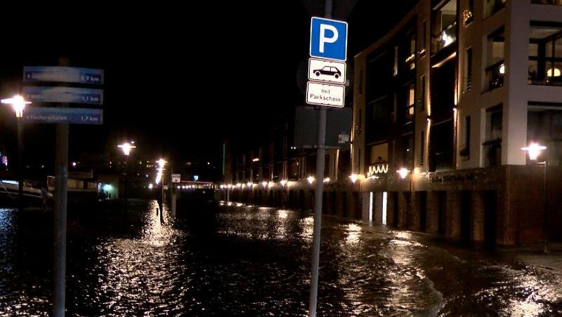 In Bremerhaven kam es zu Überschwemmungen.
