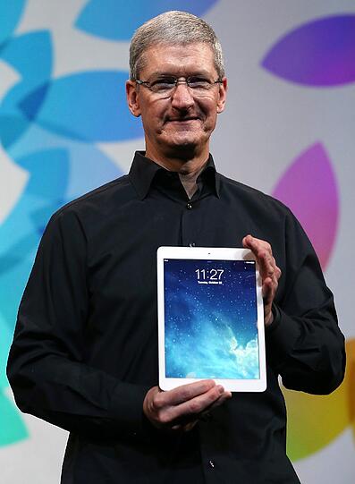 Am Dienstag stellte Apple sein erneuertes iPad vor. Weil es nur 450 Gramm wiegt erhält es den Beinamen Air.