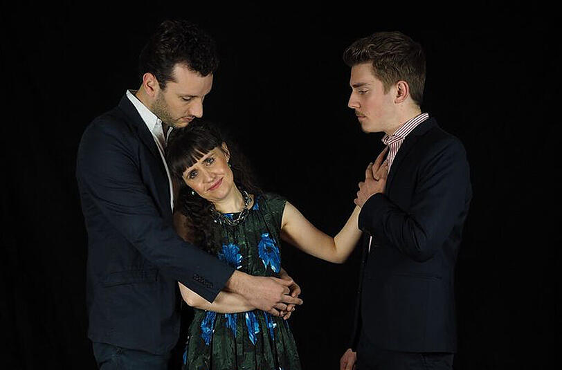Kilian Sladek, Elena Baumann & Matthias Boguth (v.l.).