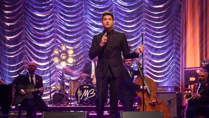 Michael Bublé bei Dreharbeiten zur Graham Norton Show. Michael Bublé bei Dreharbeiten zur Graham Norton Show.