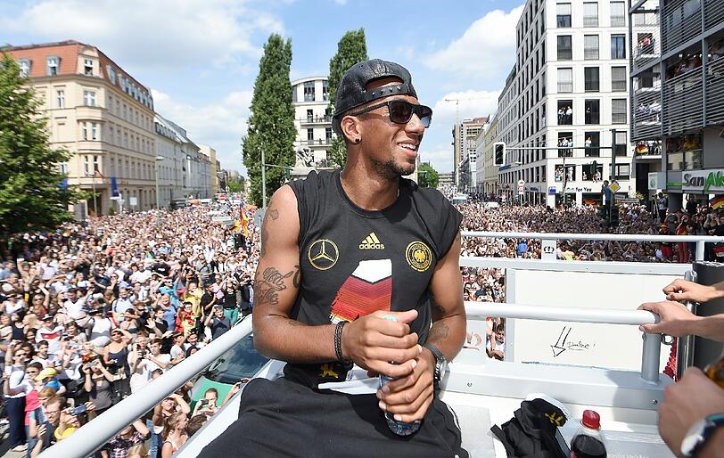 Weltmeisterparty: Bayerns Innenverteidiger und Nationalspieler Jerôme Boateng.