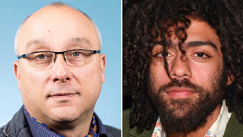 AfD-Mann Jens Maier hatte Noah Becker (rechts) als "Halbneger" bezeichnet.