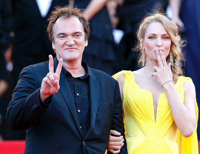 Quentin Tarantino und Uma Thurman