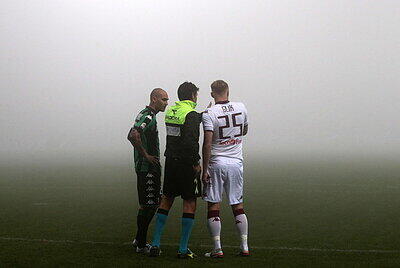 Das Serie-A-Match zwischen Sassuolo and Turin musste wegen schweren Nebels abgesagt werden.