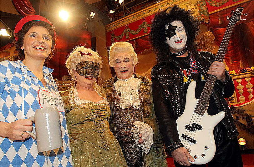 2010: Söder als Musiker der Band Kiss.