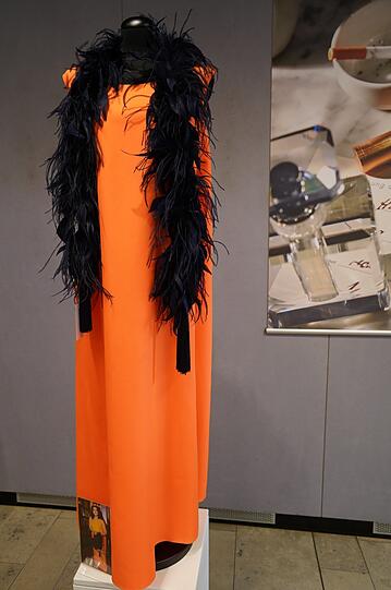 Abendkleid von Raf Simons für Jil Sander, getragen auf der Verleihung des Hessischen Filmpreises 2011. Schätzpreis: 1.000 bis 1.300 Euro.