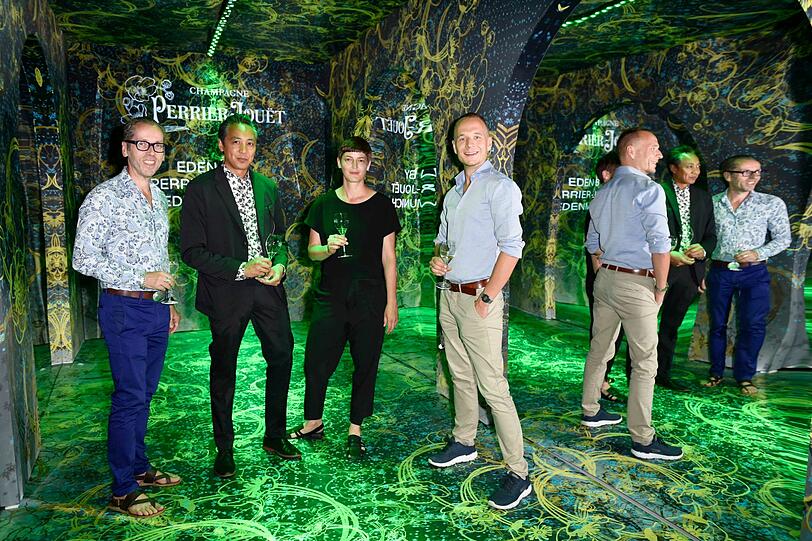 Roger Diederen (Kunsthalle München), Stefan Kirchberger, Sean Gallero (Luftwerk) und Petra Bachmaier (Luftwerk)
