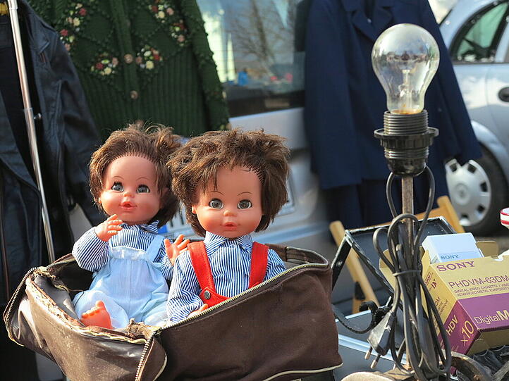So war der Flohmarkt in Daglfing.