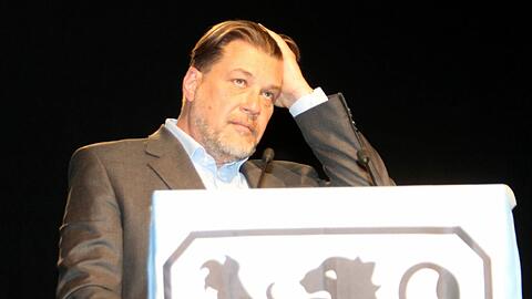 Ungültige Abstimmung: Gerhard Mayrhofer bei seiner Wahl zum Präsidenten im Juli 2013