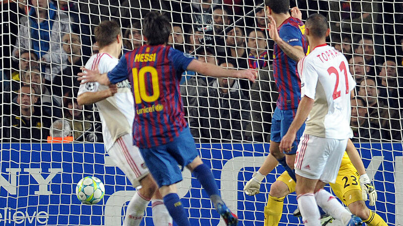 Die Torfolge am 7. März 2012: 1:0 Messi (25.), 2:0 Messi (42.), 3:0 Messi (50.), 4:0 Tello (56.), 5:0 Messi (58.), 6:0 Tello (62.), 7:0 Messi (85.), 7:1 Bellarabi (90.+1).
