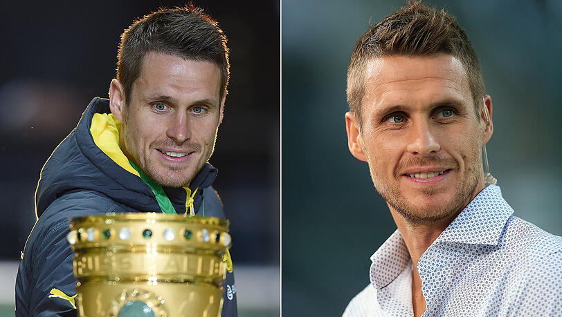 Ex-BVB-Profi Sebastian Kehl 2013 nach der 1:3-Niederlage im Pokalfinale gegen den VfL Wolfsburg und 2016 als TV-Experte. Ex-BVB-Profi Sebastian Kehl 2013 nach der 1:3-Niederlage im Pokalfinale gegen den VfL Wolfsburg und 2016 als TV-Experte.