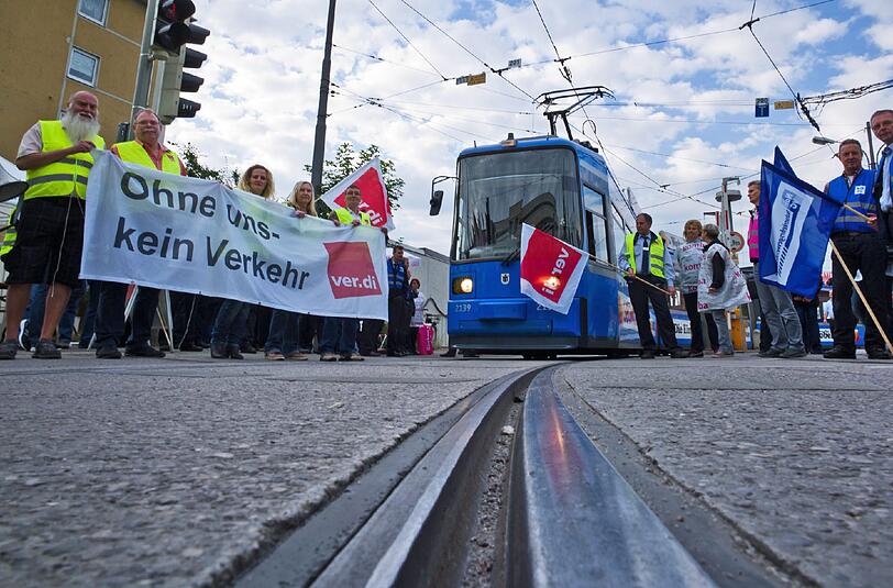 Bereits am Dienstag streikten in München MVG-Mitarbeiter.