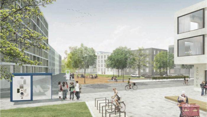 So soll einer der Quartiersplätze aussehen. So soll einer der Quartiersplätze aussehen.