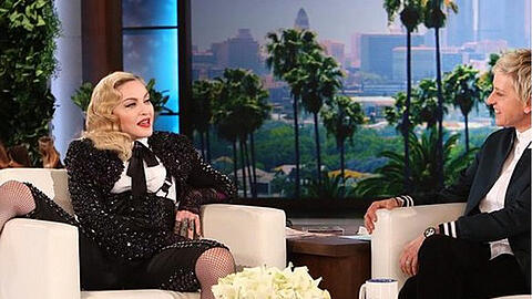 Madonna und Cousine Ellen DeGeneres hängen zusammen in der "Ellen DeGeneres Show" ab