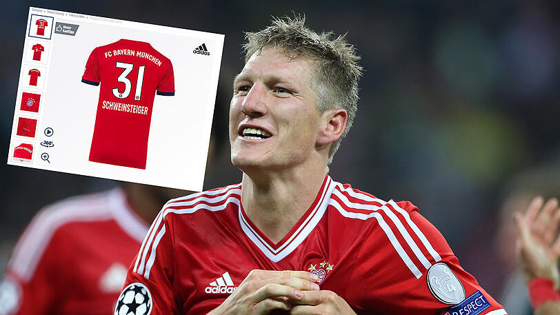Bastian Schweinsteiger kehrt am 28. August für sein Abschiedsspiel nach München zurück. Im Bayern-Shop ist sein Trikot erhältlich.