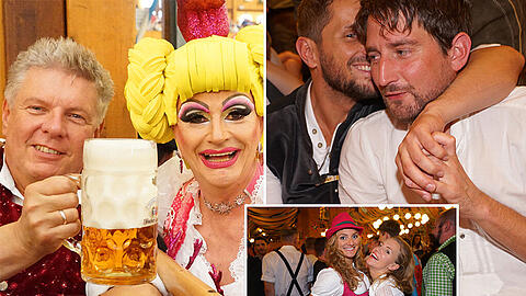 Der erste Wiesn-Sonntag in der Bräurosl gehört ganz den Schwulen und Lesben. Mitten drin bei der bunten Party: OB Dieter Reiter. Wie wild gestern Abend gefeiert wurde, sehen Sie in unserer Bildergalerie.