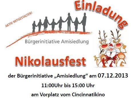 Die Einladung der Amisiedlungs-Initiative.
