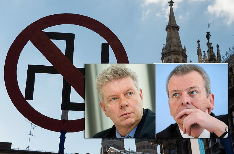 Scharen im Kampf gegen Rechts ihre Bürgermeister-Kollegen um sich: Dieter Reiter (l.) und Ulrich Maly (beide SPD).