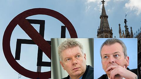 Scharen im Kampf gegen Rechts ihre Bürgermeister-Kollegen um sich: Dieter Reiter (l.) und Ulrich Maly (beide SPD).