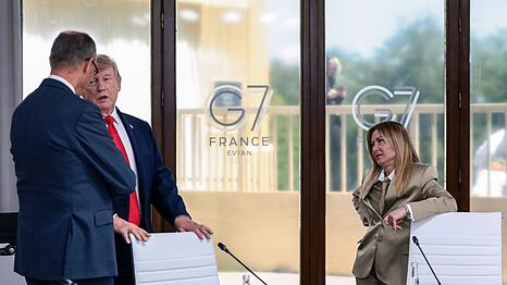 Beim G7-Gipfel in &Eacute;vian gelang es den Europ&auml;ern, Trump bei Laune zu halten - beim Nato-Gipfel k&ouml;nnte das schwieriger werden. (Archivbild)