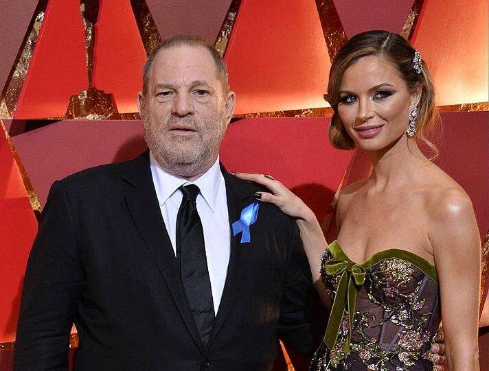 Filmproduzent Harvey Weinstein und Designerin Georgina Chapman
