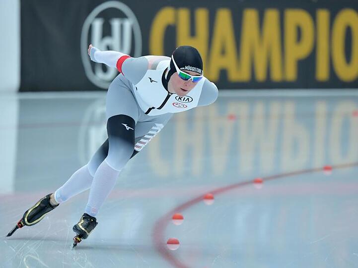 Claudia Pechstein wurde über 5000 Meter Siebte.