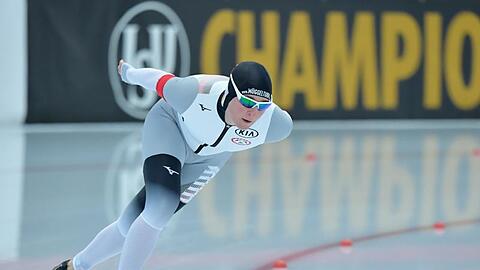 Claudia Pechstein wurde über 5000 Meter Siebte.