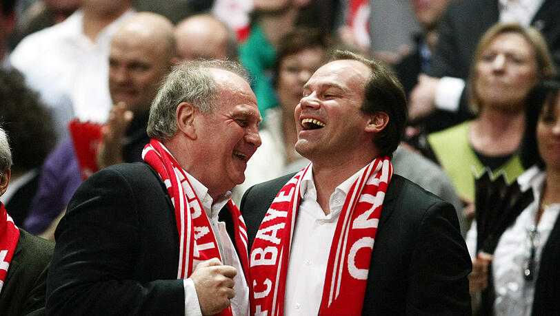 Böser Bulle, guter Bulle: Präsident Uli Hoeneß und Sportdirektor Christian Nerlinger. Böser Bulle, guter Bulle: Präsident Uli Hoeneß und Sportdirektor Christian Nerlinger.