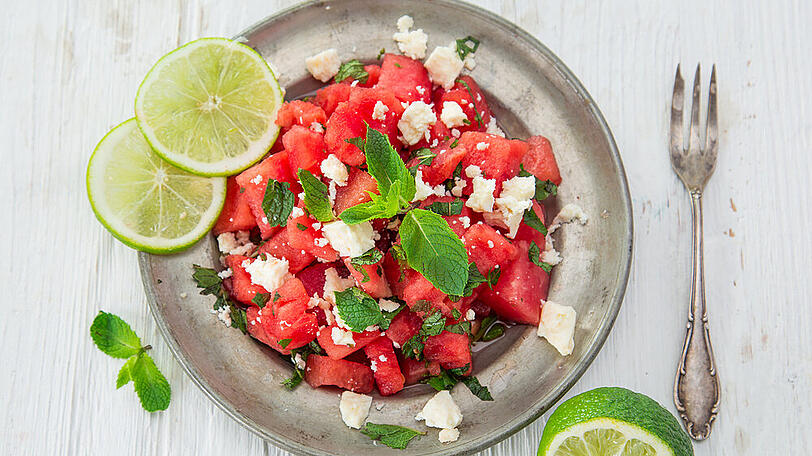 Wassermelone erfrischt bei heißen Temperaturen.