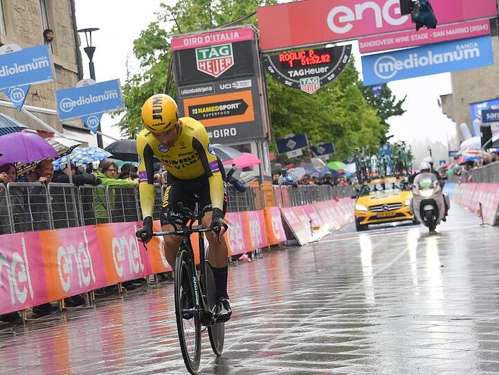 Primoz Roglic gewann das Einzelzeitfahren der 9. Etappe des Giro d'Italia.