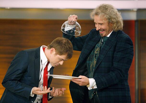 2009: Thomas Gottschalk stand hinter Michael Mittermeier und dem Witz, der auf Kosten von Tom Cruise ging.