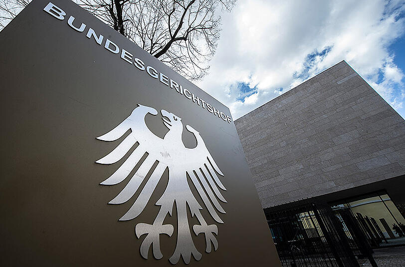 Außenaufnahme des Bundesgerichtshofs in Karlsruhe.