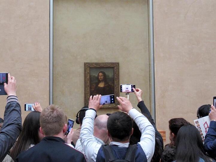 Alle wollen nur das Eine: ein Foto der "Mona Lisa".