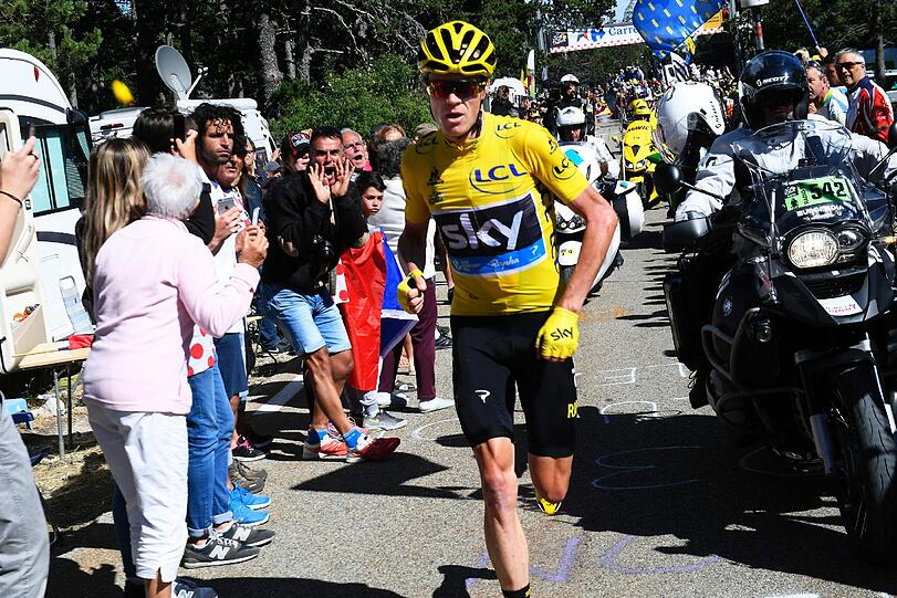 Bei der Tour der France lief es für den späteren Sieger Chris Froome nicht immer rund.